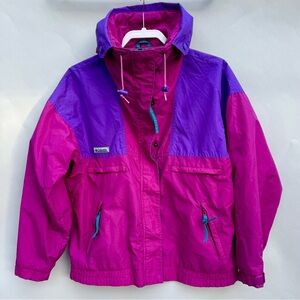Columbia 90s vintage Purple and Pink wind jacket